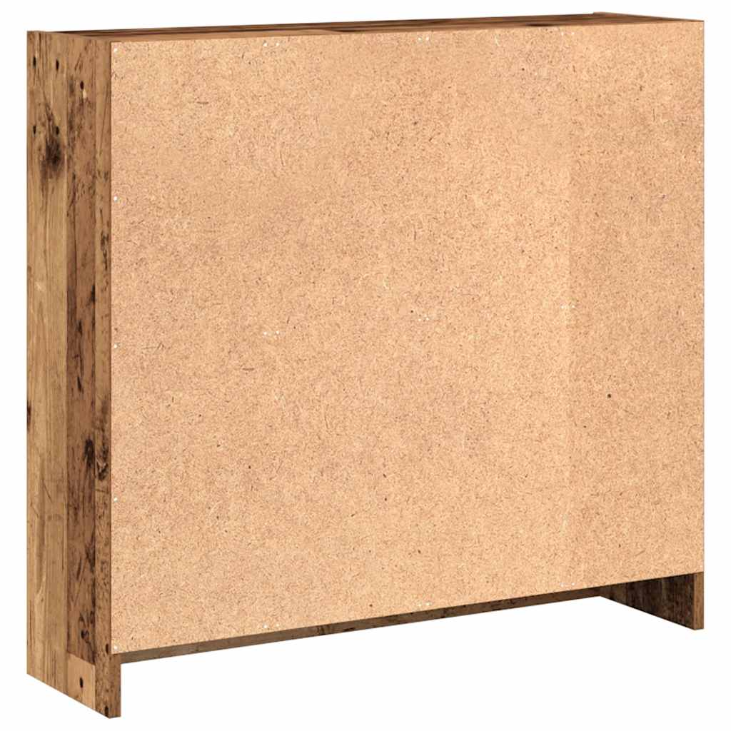 Bookcase Old Wood 80x24x76 cm Engineered Wood